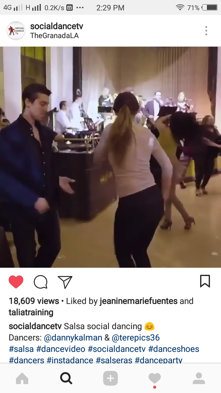 Danny & Teresa reposted on socialdancetv - social dancing