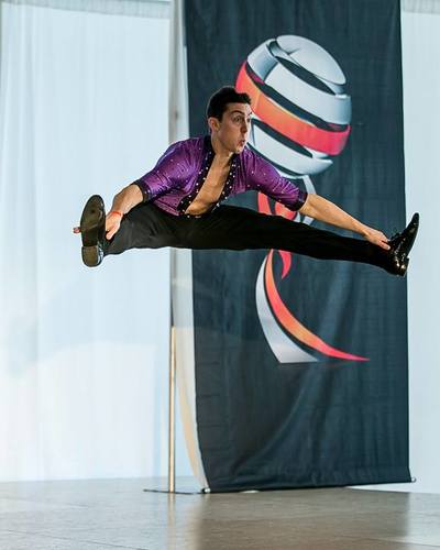 Danny Kalman Solo Jump at World Latin Dance Cup WLDC